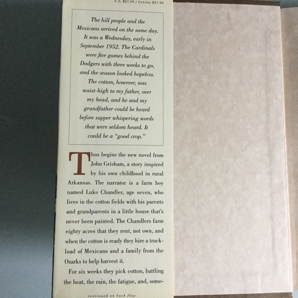 John Grisham Book - A Painted House - Picture 3 of 4